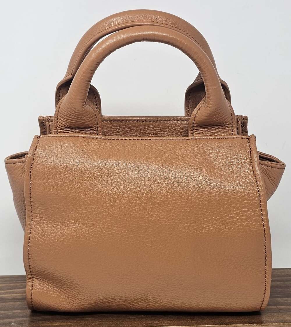 HOBO Cass Small Tote Butterscotch Peppled Leather Satchel Crossbody NEW Mini